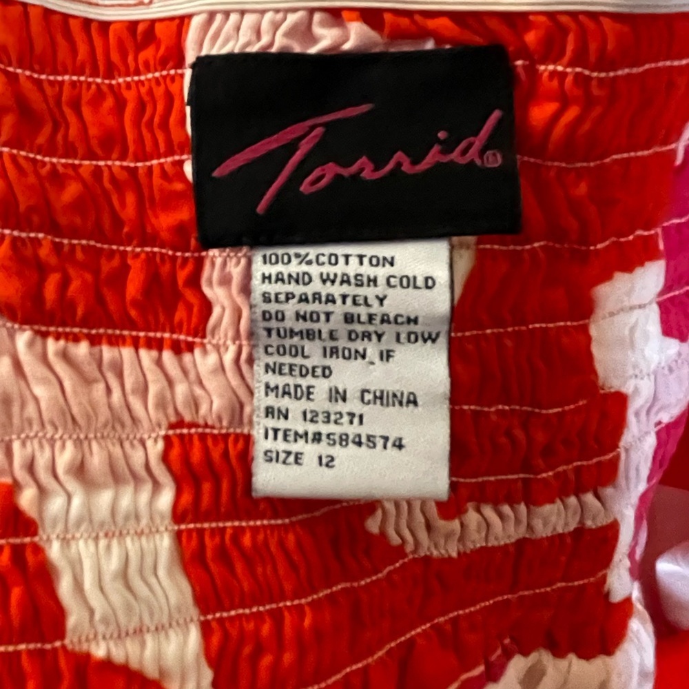 Torrid Summer Halter Dress Sz 12 - Picture 4 of 4